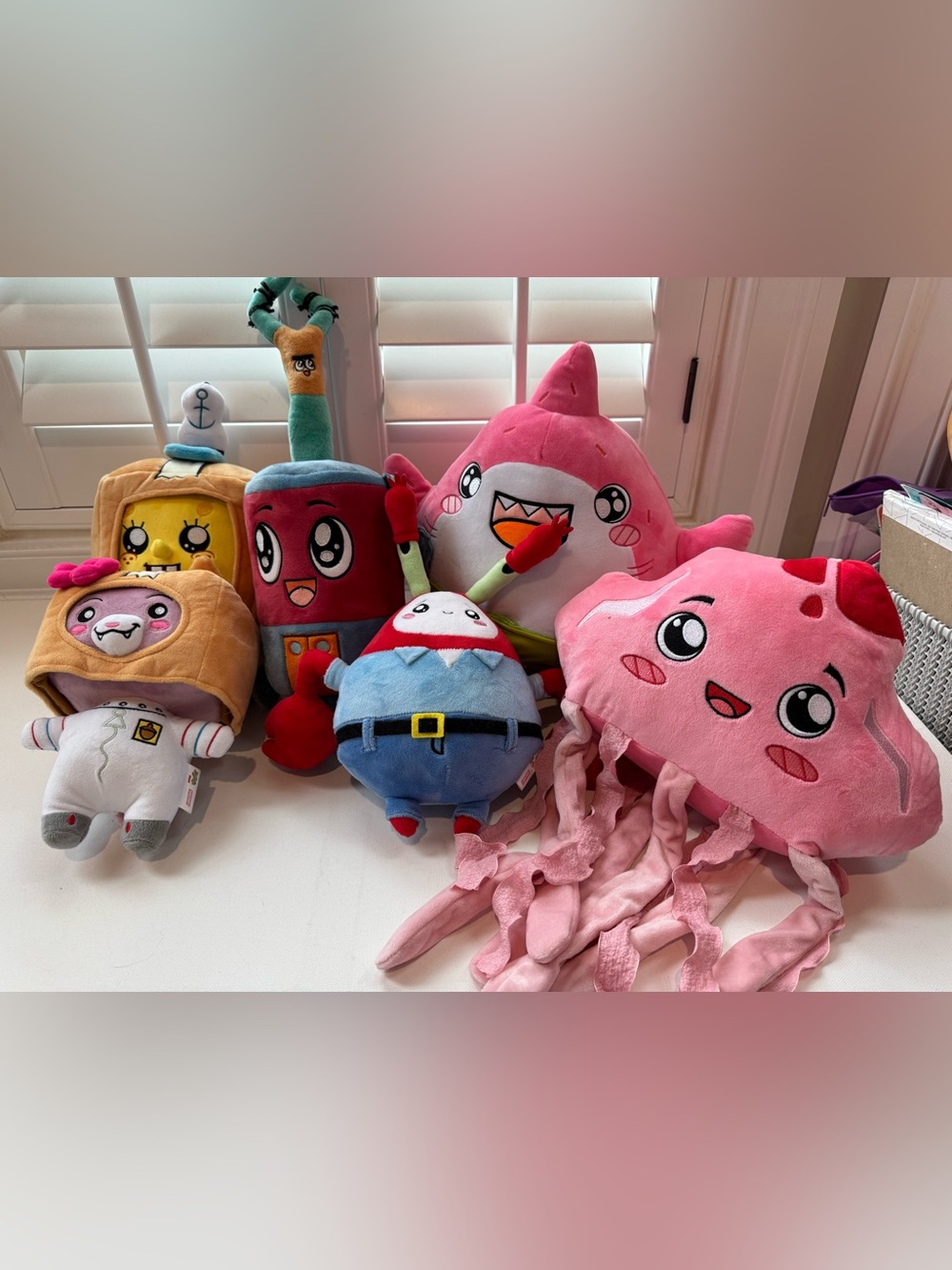 Official Lanky Box x Sponge Bob Square Pants Limited Edition Plushy Set